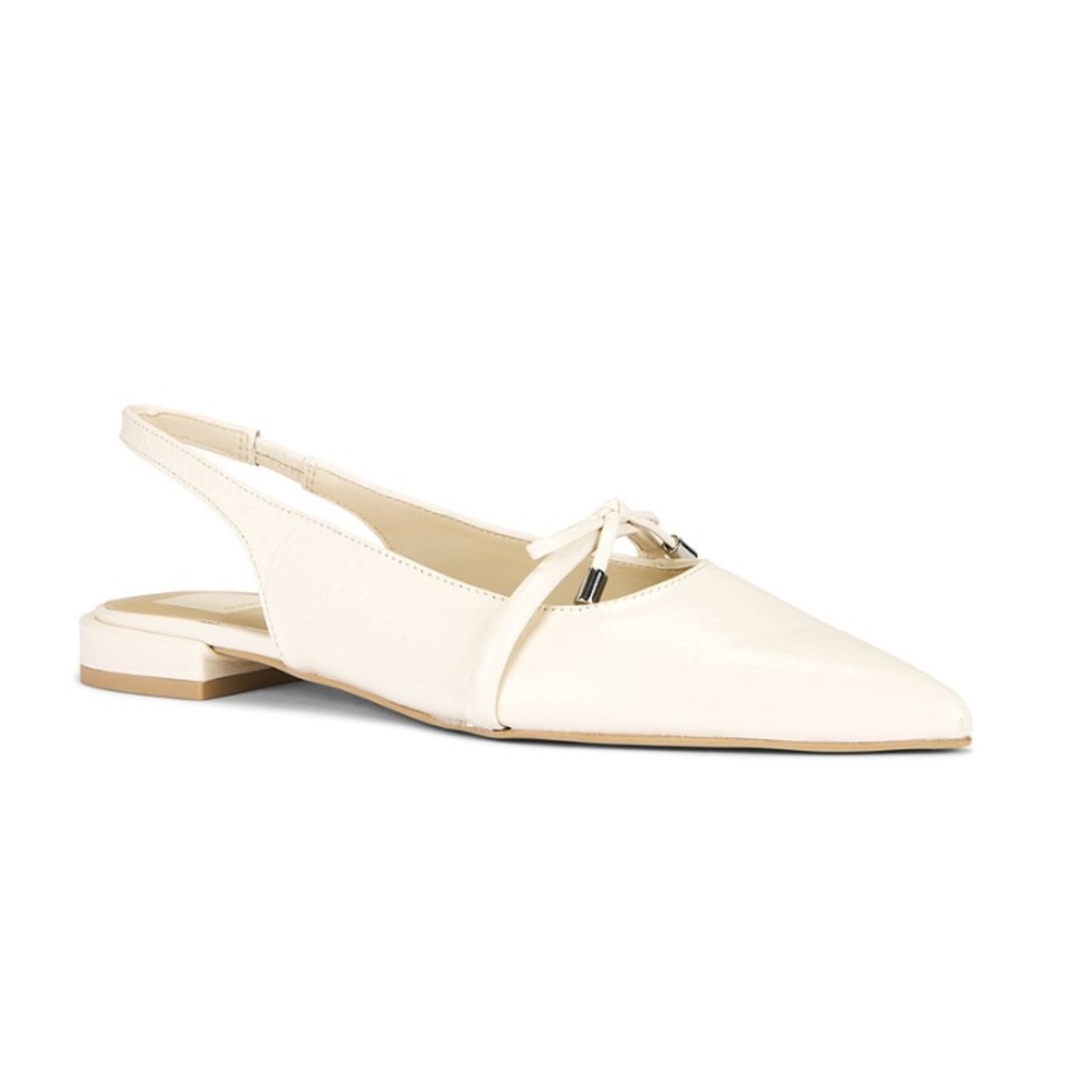 Dolce Vita Ivory Pointed Slingback Flats